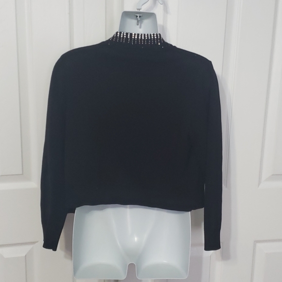 Women Broadway sequin embellish sweater cardigan M - Picture 4 of 4